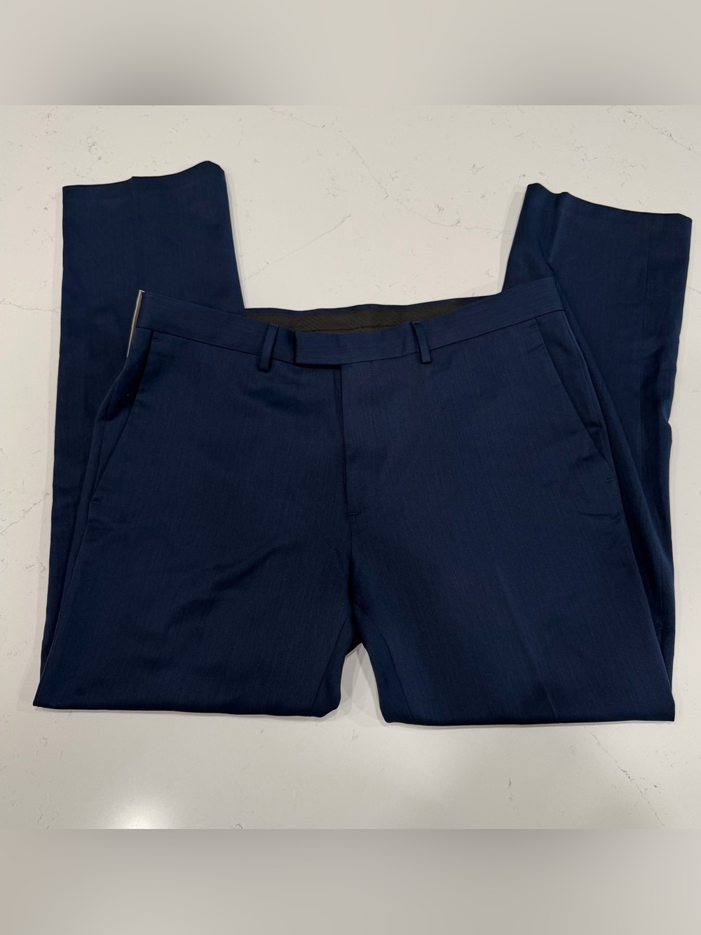 Kenneth Cole Reaction Men's Navy Slim Fit Dress Pants NWT - 38x32